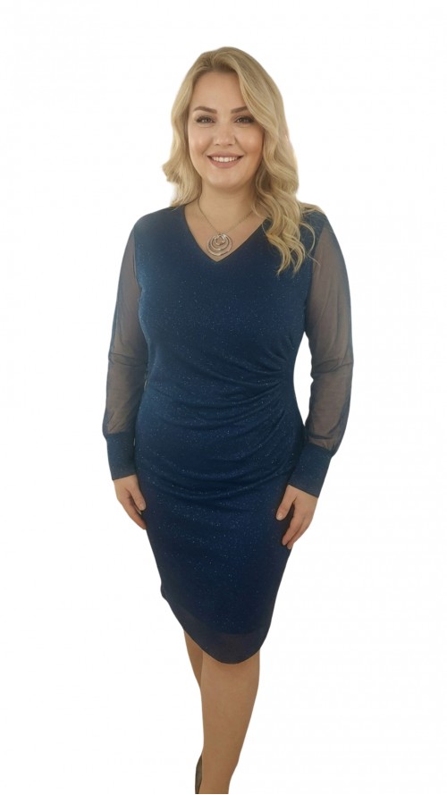 Tilda ruha kék lurex